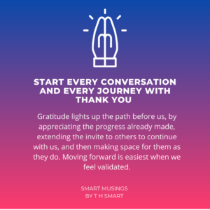 Start with thank you